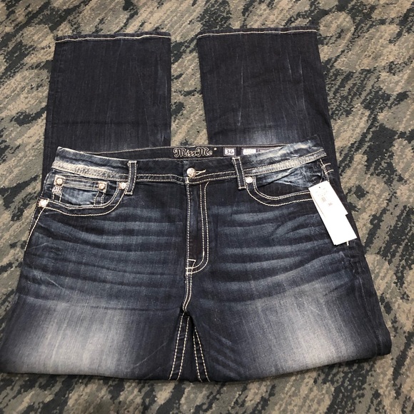 ‼️SOLD‼️ NWT Womens Miss Me Mid-Rise Easy Boot Jeans - Picture 3 of 14